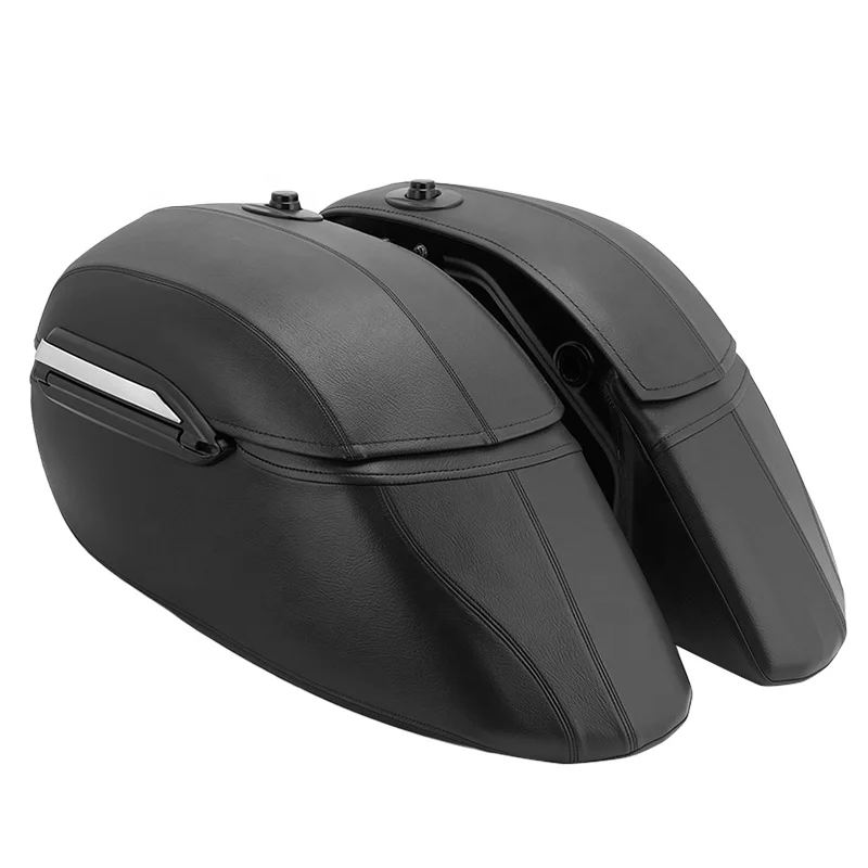 

Универсальные мотоциклетные черные боковые жесткие седельные сумки для багажа, кожаная седельная сумка для Yamaha Kawasaki Honda Suzuki