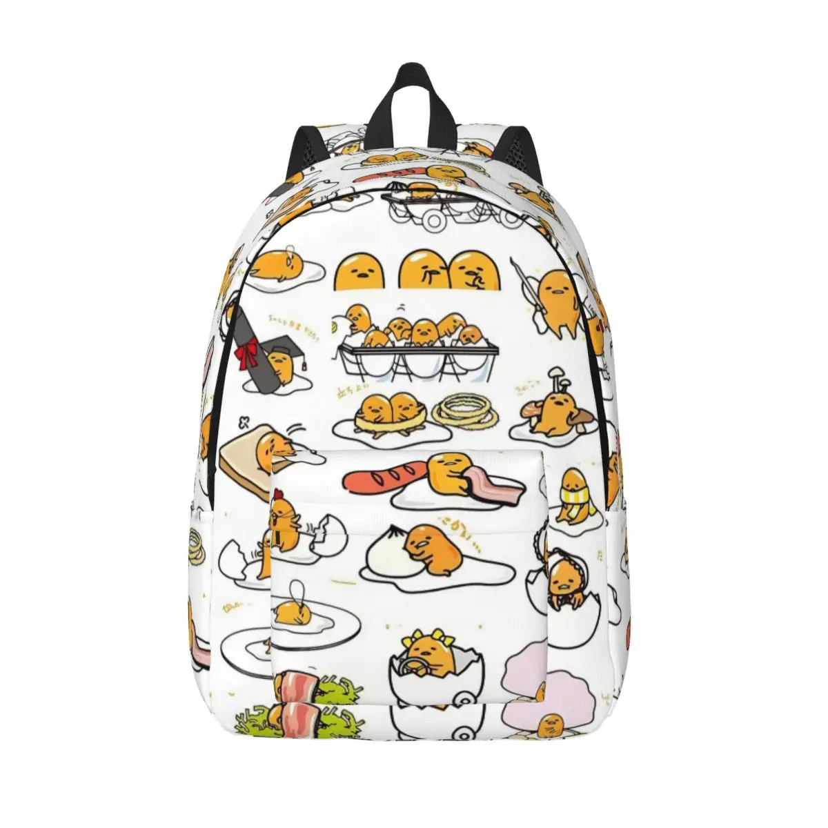 Gudetama Bonito Ovo Dos Desenhos Animados para Homens Mulheres Estudante Escola Bookbag Daypack Elementar High College Leve