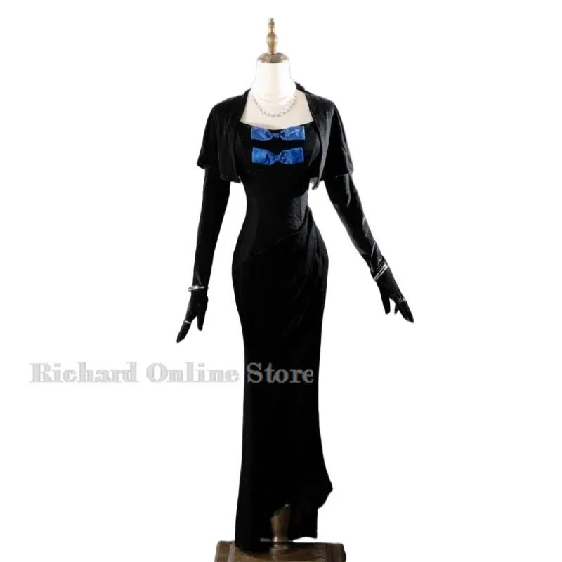 CyAnime Panty Stocking Anarchy Cosplay Costume Lolita Fancy Evening Dress Casinos Velvet Gown Halloween Party Clothes Dress up