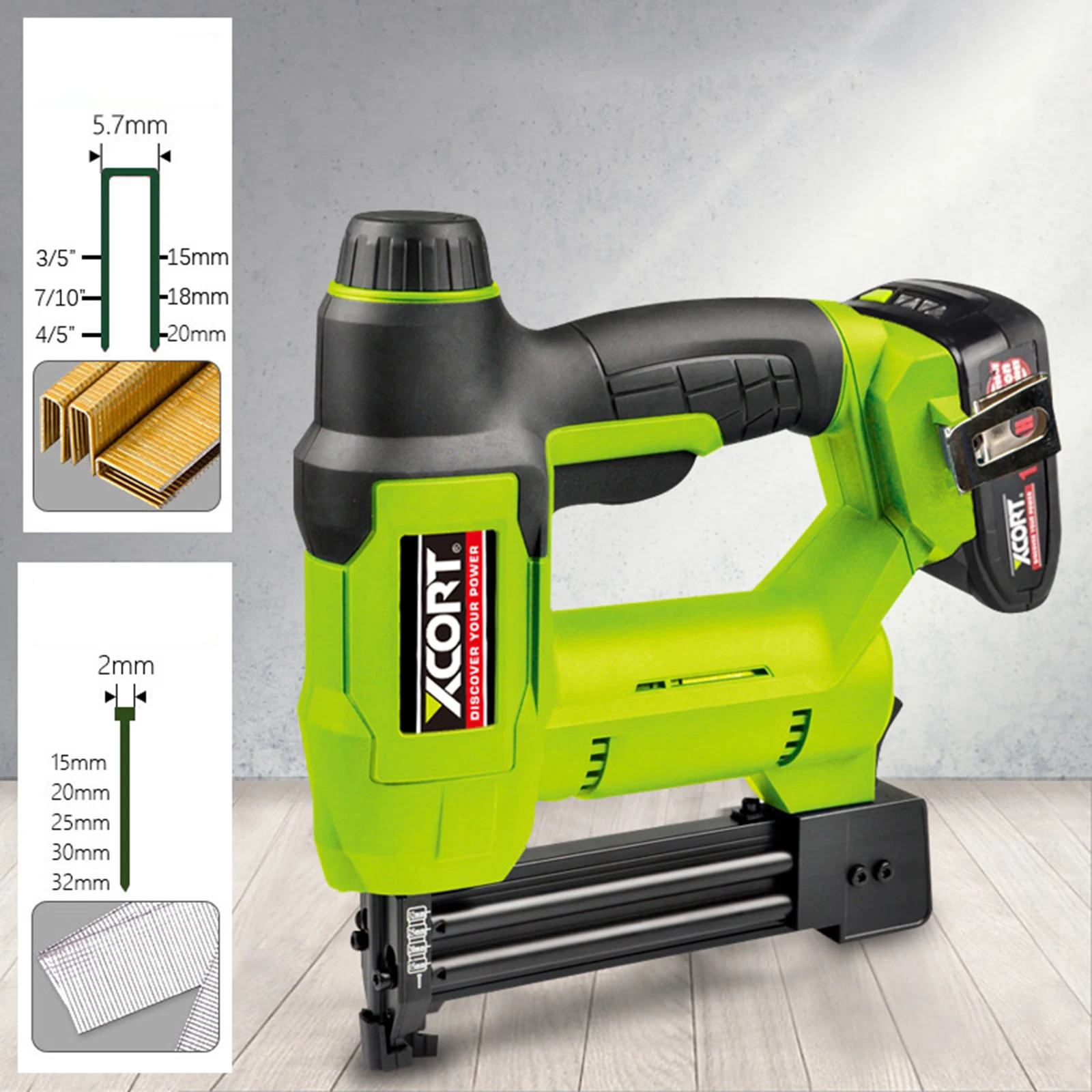 

Electric Nailer and Stapler Furniture Staple Gun for Frame with Staples & Nails Carpentry Woodworking Tools 220V 1400~5800r/min