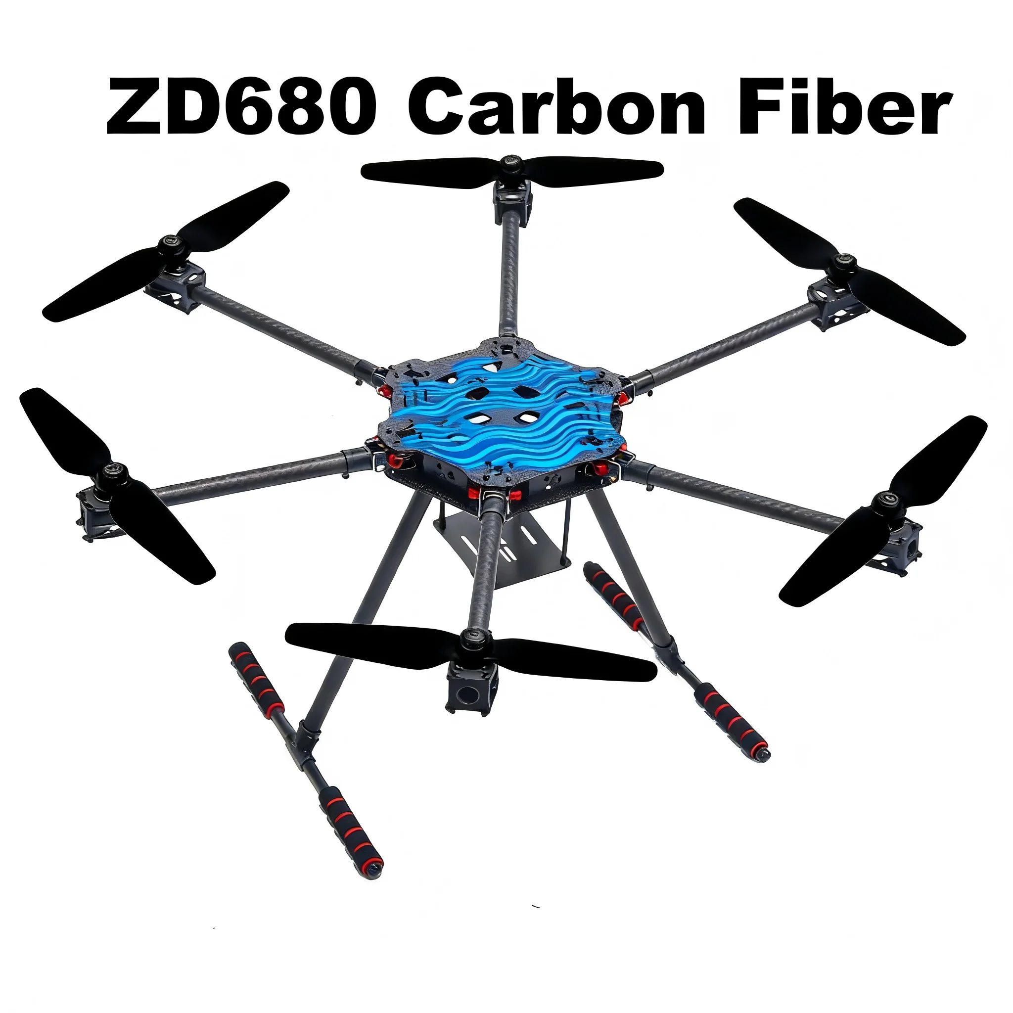 

RCtoSky ZD680 PRO M10: Комплект рамы гексакоптера из полностью карбонового волокна с гибкими лучами и неразборным шасси для PIXHAWK