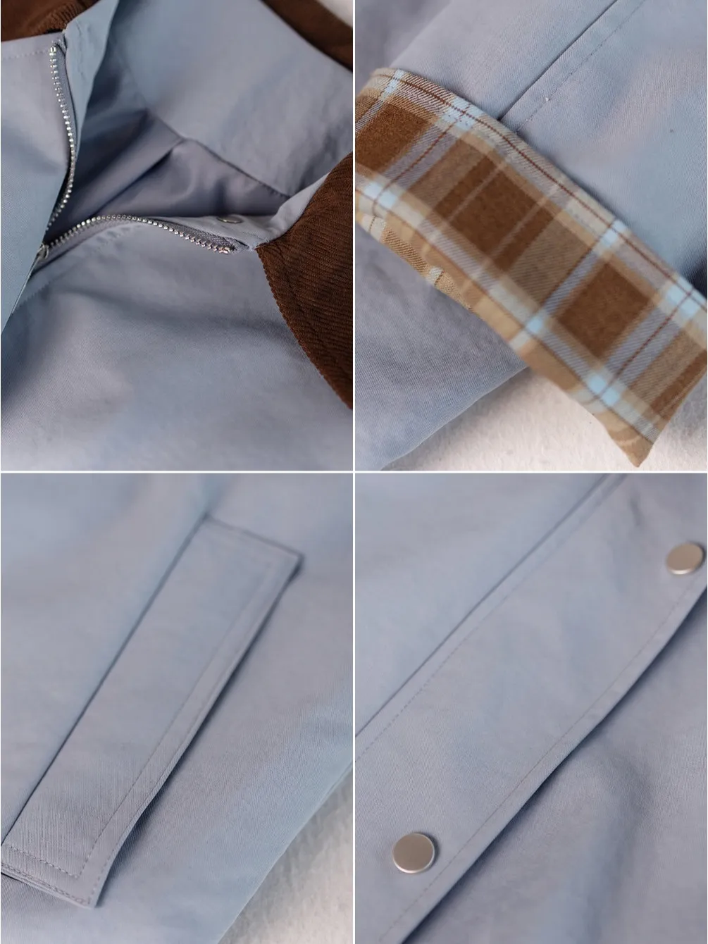 

Новинка весны, женское свободное пальто трапециевидной формы с манжетами и воротником-стойкой в клетку, ветровка средней длины с двойной молнией...