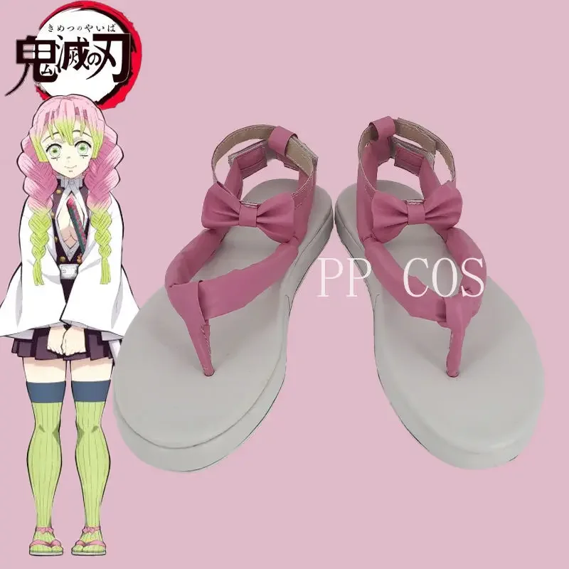 Demon Slayer Kanroji Mitsuri Cosplay Shoes Slayer Kimetsu No Yaiba Nezuko Mitsuri Kanroji Cosplay Women Adult Kisatsutai