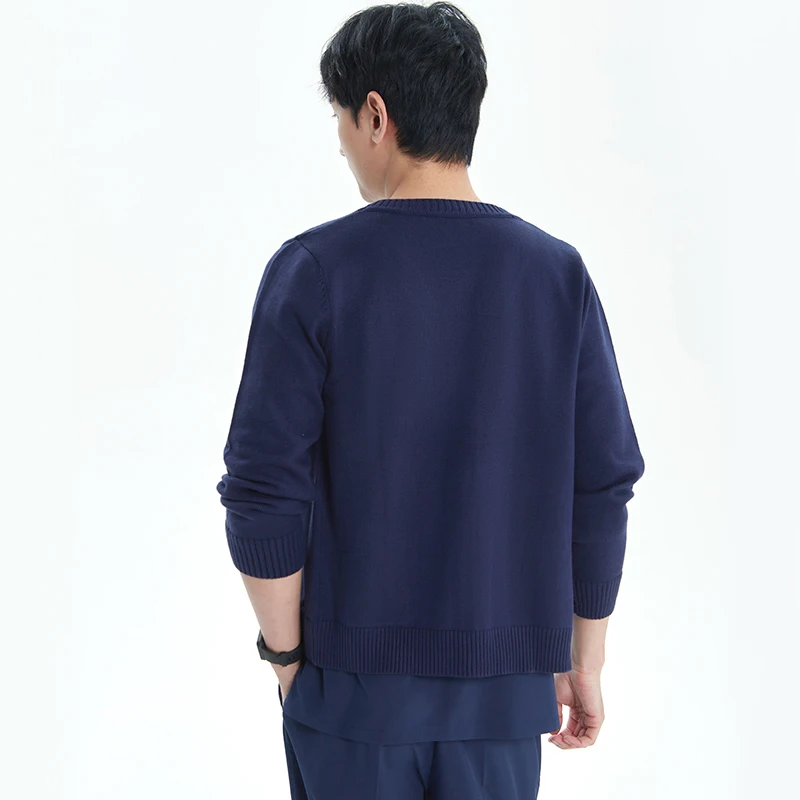 Warm Ups Women Nurse Uniforms Doctor Scrubs Dental Clinic Hospital Cardigan Sweater Men Medical Jakect with Fleece-lined MY-25