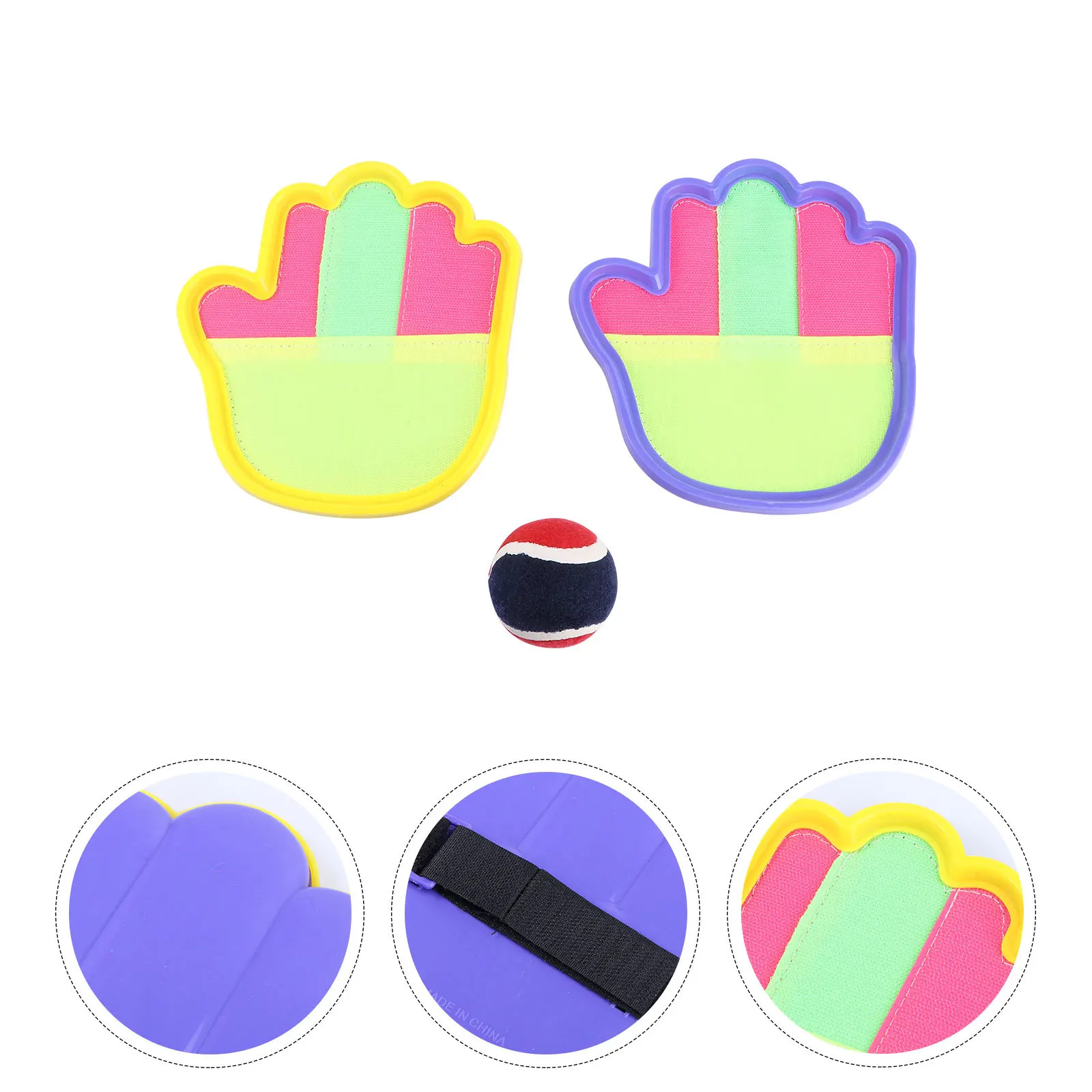 1Set Kids Zuig Paddle Ball Catcher Toss Game Familievriendelijke Draagbare Sportuitrusting Zomer Plezier Activiteit Tennis Speelgoed Bal