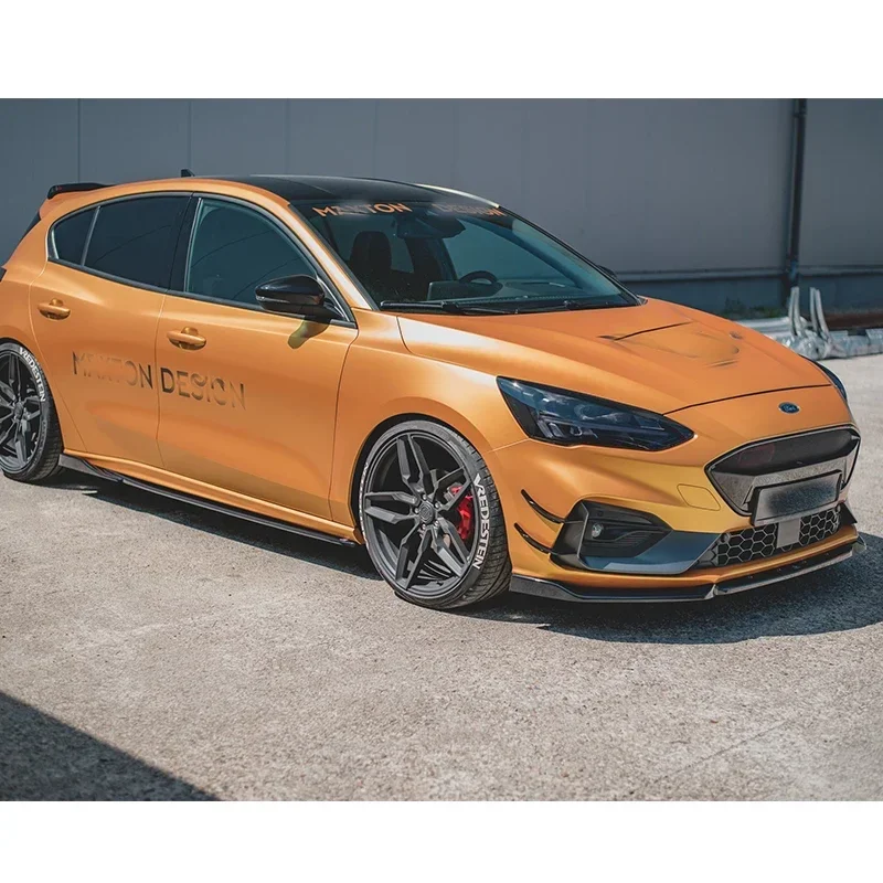포드 포커스 Mk4 ST/st-line 2019-2021 프론트 스포일러 자동차 액세서리 프론트 범퍼 하부 가드 용 삽 프론트 립 디퓨저 썸네일 5
