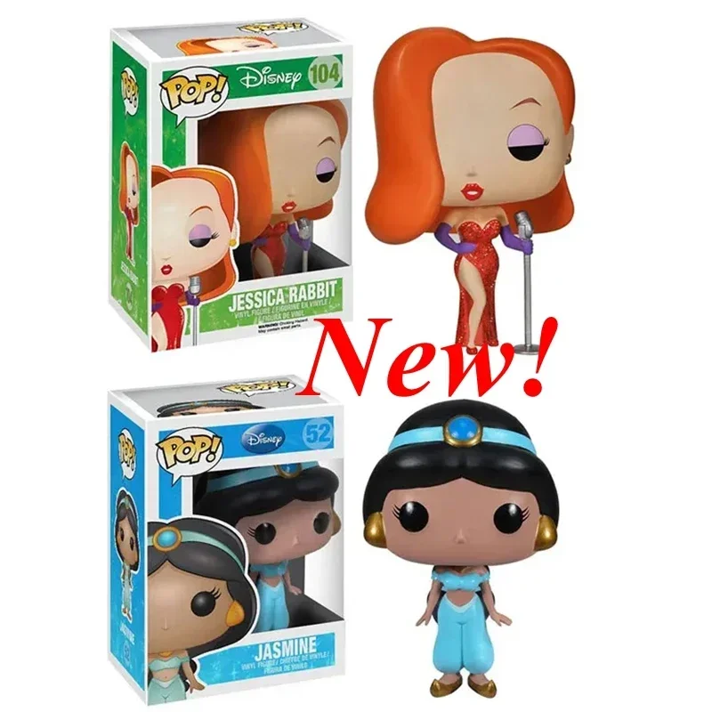 Funko Pop Disney Películas Figura Vinilo Jazmín # 52 Jessica Conejo # 104 figuras de acción juguetes colección decoración regalos