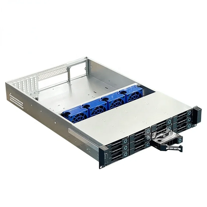 2U storage server rack case chassis rackmount 12 bay hot swap backbplane SFF8087 SFF8643 high quality huge NAS case