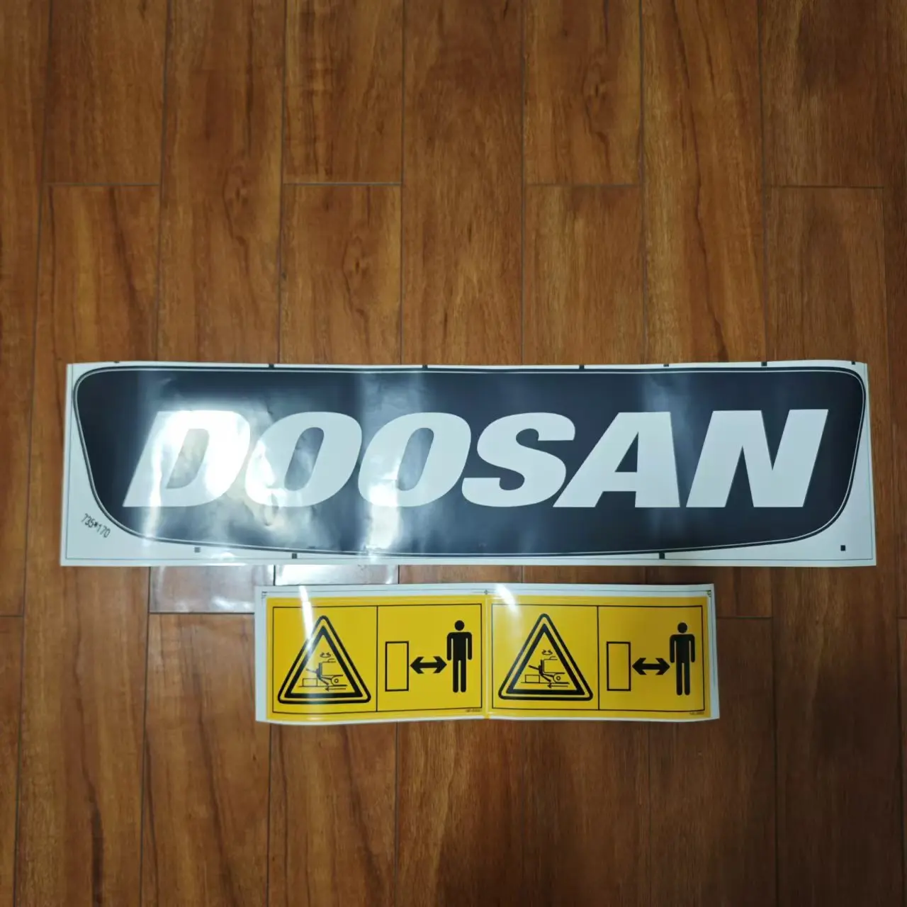 For Daewoo Doosan DX55 60 75 88-9C Rear Weight Sticker Mark Color Bar Dangerous Sticker