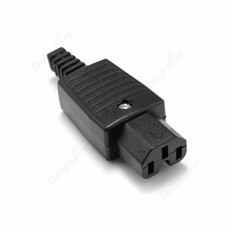 IEC320 C14 C13 Electrical AC Socket Straight Cable Plug 16A Female Male Replacement Rewirable Inlet Power Connector Adapter