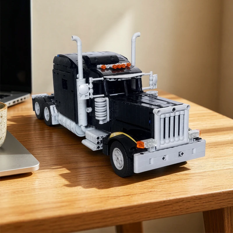 MOC-202255 Building Block Transport Truck Semi-Trailer Connector Toy Model 191 Pieces Birthday Christmas New Year Toy Gift