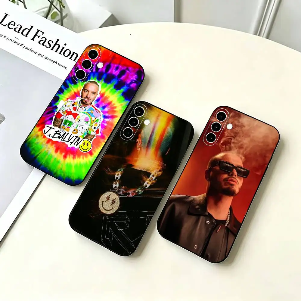 Singer J B-Balvin Phone Case Black Silicone Soft For Samsung A73,A72,A71,A70,A53,A52,A51