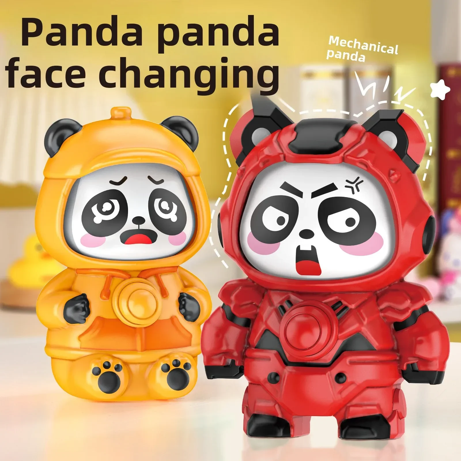 Chinese Tide Sichuan Opera Doll Panda Doll Face Changing Series Children's Toy Ornaments Cute Pendant Humanoid Doll Girl's Gift