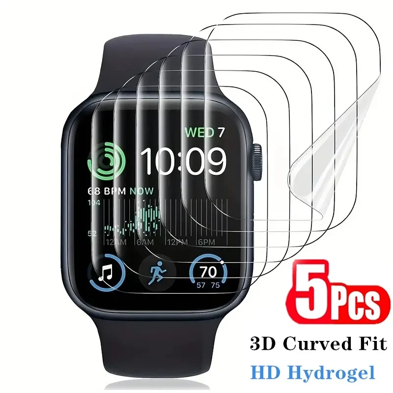 Hydrogel Film For Apple Watch Series 9 8 7 6 SE 45mm 41mm 44mm 40mm 42mm 38mm Screen Protector For Serie iWatch Ultra 3 2 1 49mm