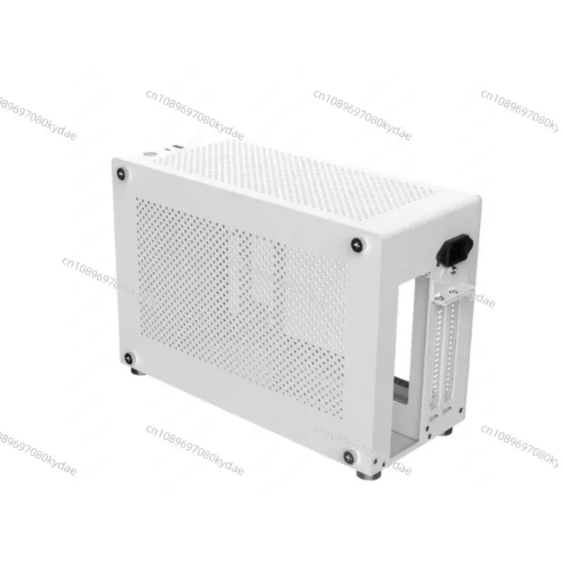 GU7 Aluminum Chassis A4 White Side Transparent ITX Small Host 2MM Thickened Aluminum Frame Mesh Aluminum Side Plate Small Box