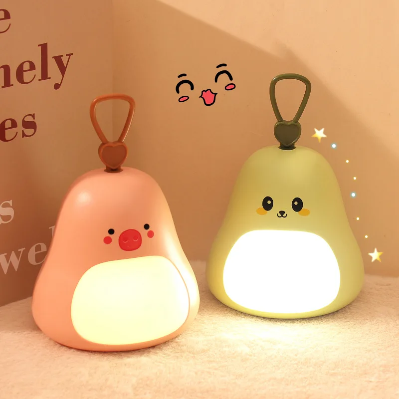 Cute Animal Cartoon LED Night Light Kids Baby Girlfriend Gift Night Lamp Bedside Bedroom Living Room Decoration