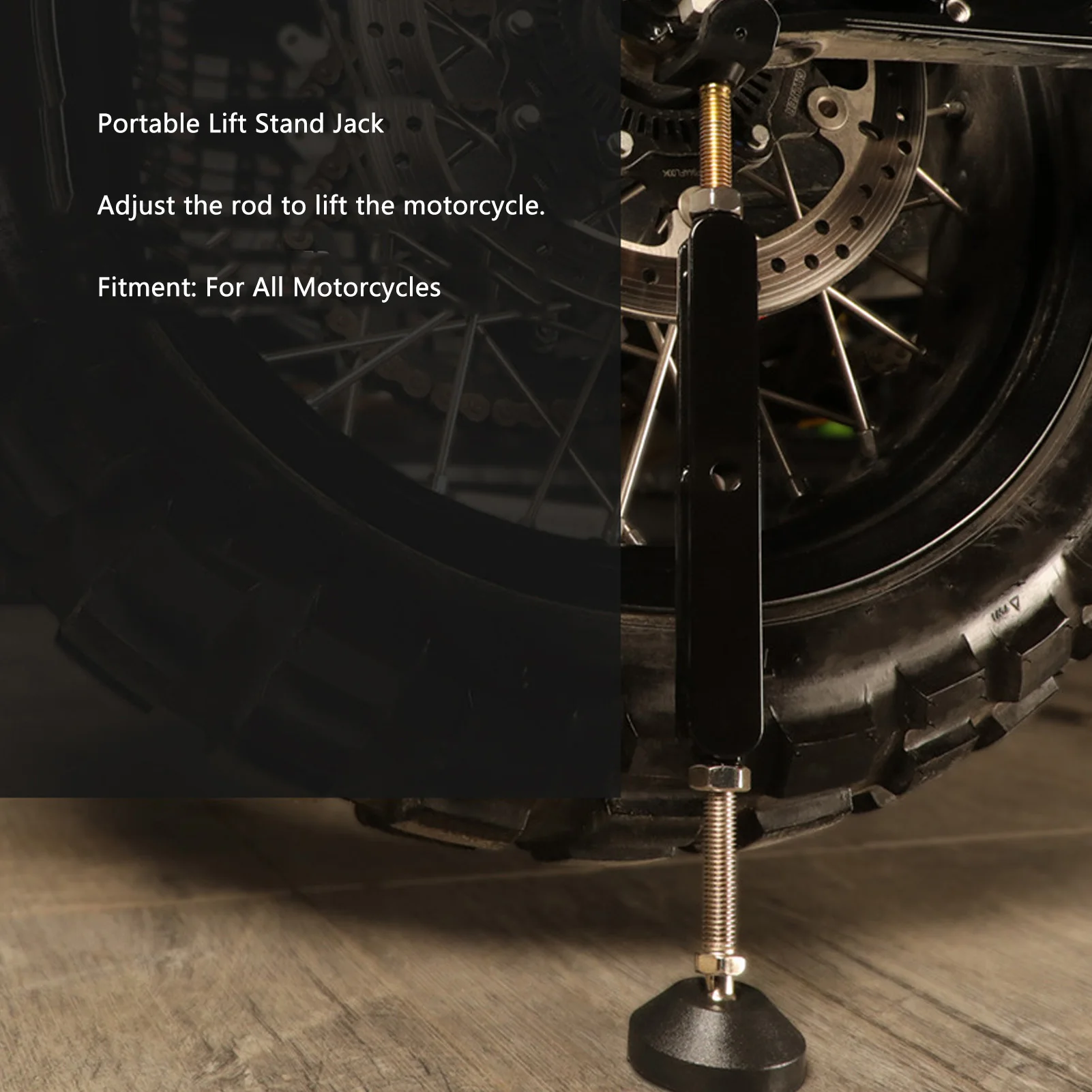 

Подставка для обслуживания чистки колесной цепи, портативная, вес 400 кг, подшипник для мотоцикла, портативная подставка для подъема, разъем для мотоцикла