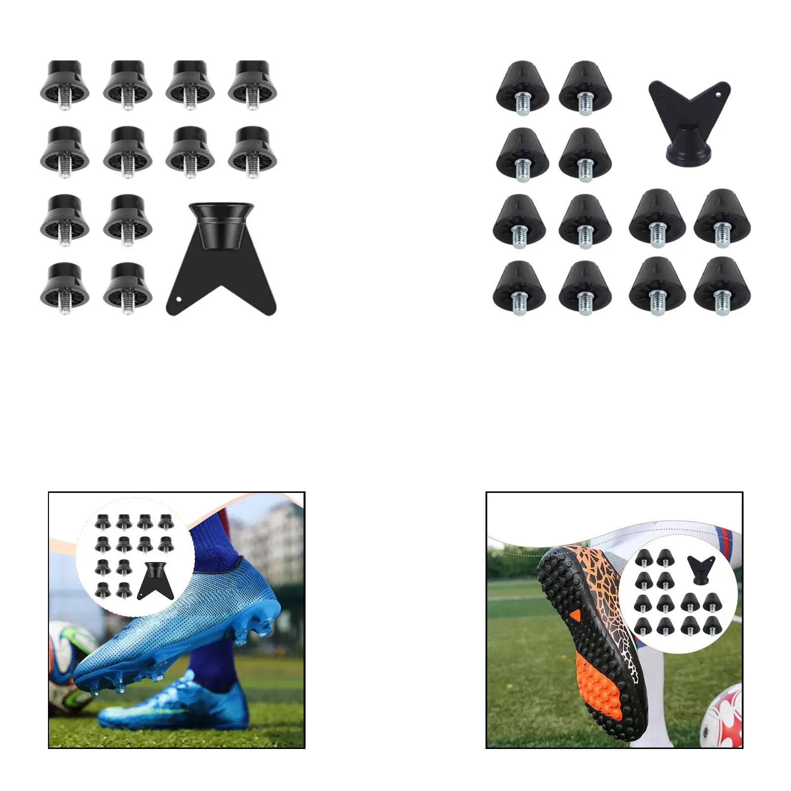 

Шипы для футбольных бутс 13 мм, 16 мм, прочные, для улицы и зала, замена для футбольной обуви