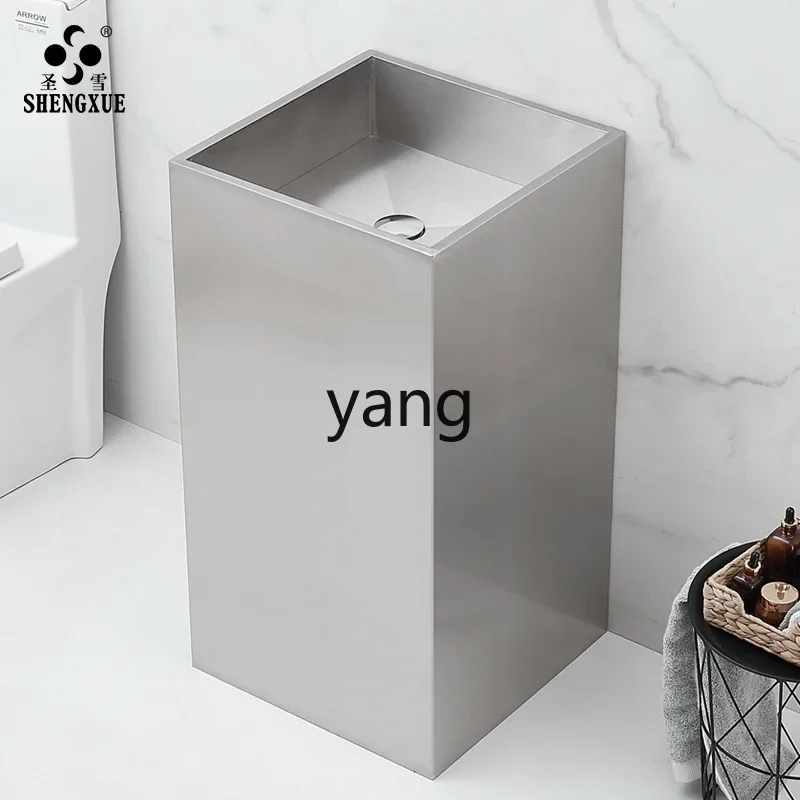 XYY stainless steel hand basin integrated column washbasin washing column basin