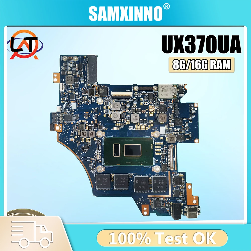 

For ASUS ZenBook Flip Q325UAR UX370UX370UAR Mainboard Q325UA UX370UA UX370U UX370UAF Laptop Motherboard CPU i3 i5 i7 8G 16G RAM