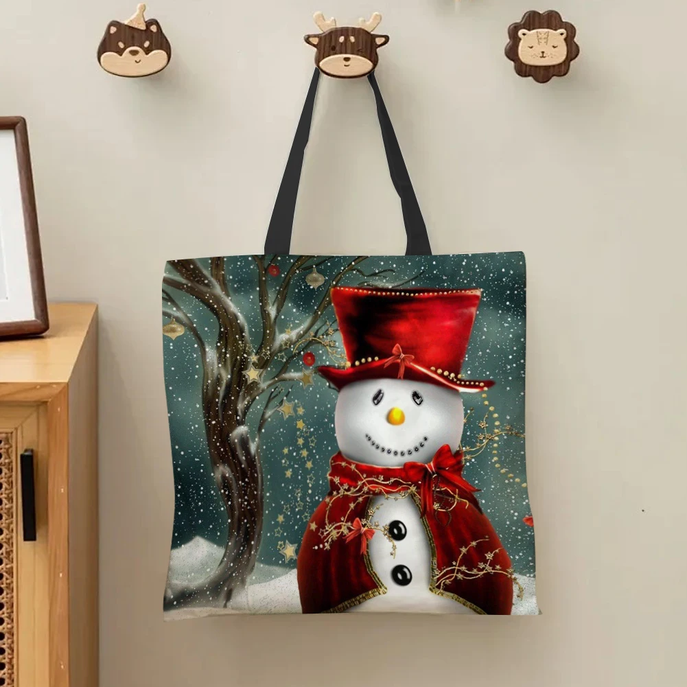 

Набор из 4 льняных сумок-тоут для покупок, женские сумки через плечо большой вместимости, льняные сумки-тоут