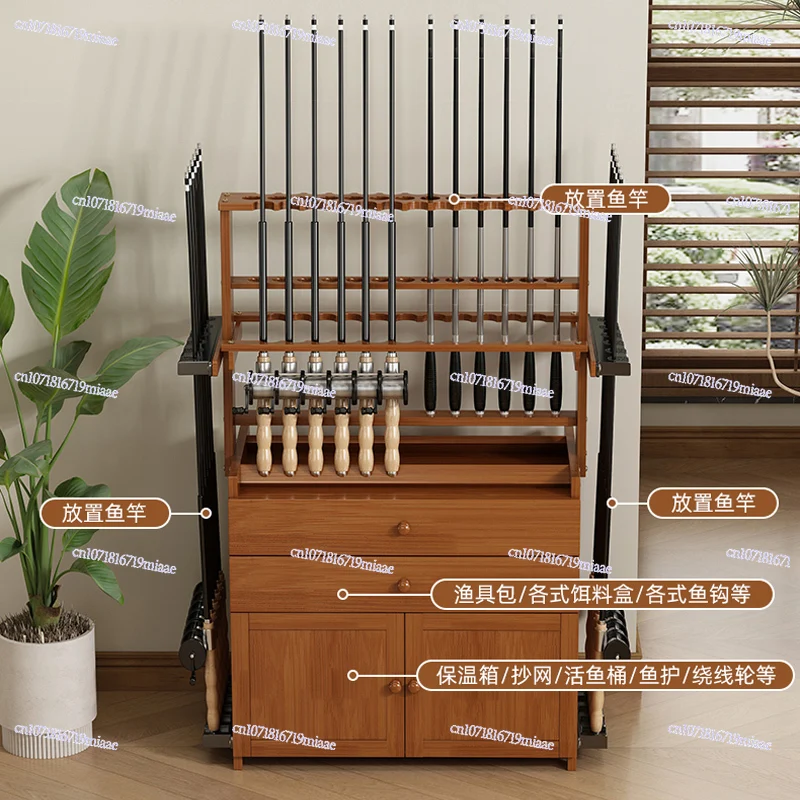 High-end Fishing Rod Display Fishing Rod Rack Household Storage Luya Rod Rack Fixed Rack Fishing Gear