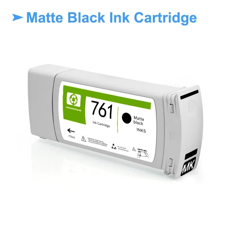 Cartouche d\'encre de rechange pour imprimante HP DesignJet, 6 couleurs, entièrement pigmentée, T7100, T7200, 761