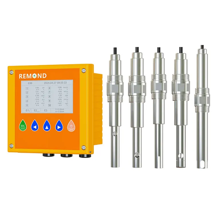 Multiparameter Digital Modbus RS485 Water PH ORP Sensor Conductivity Probe Dissolved Oxygen Chlorine Sensor