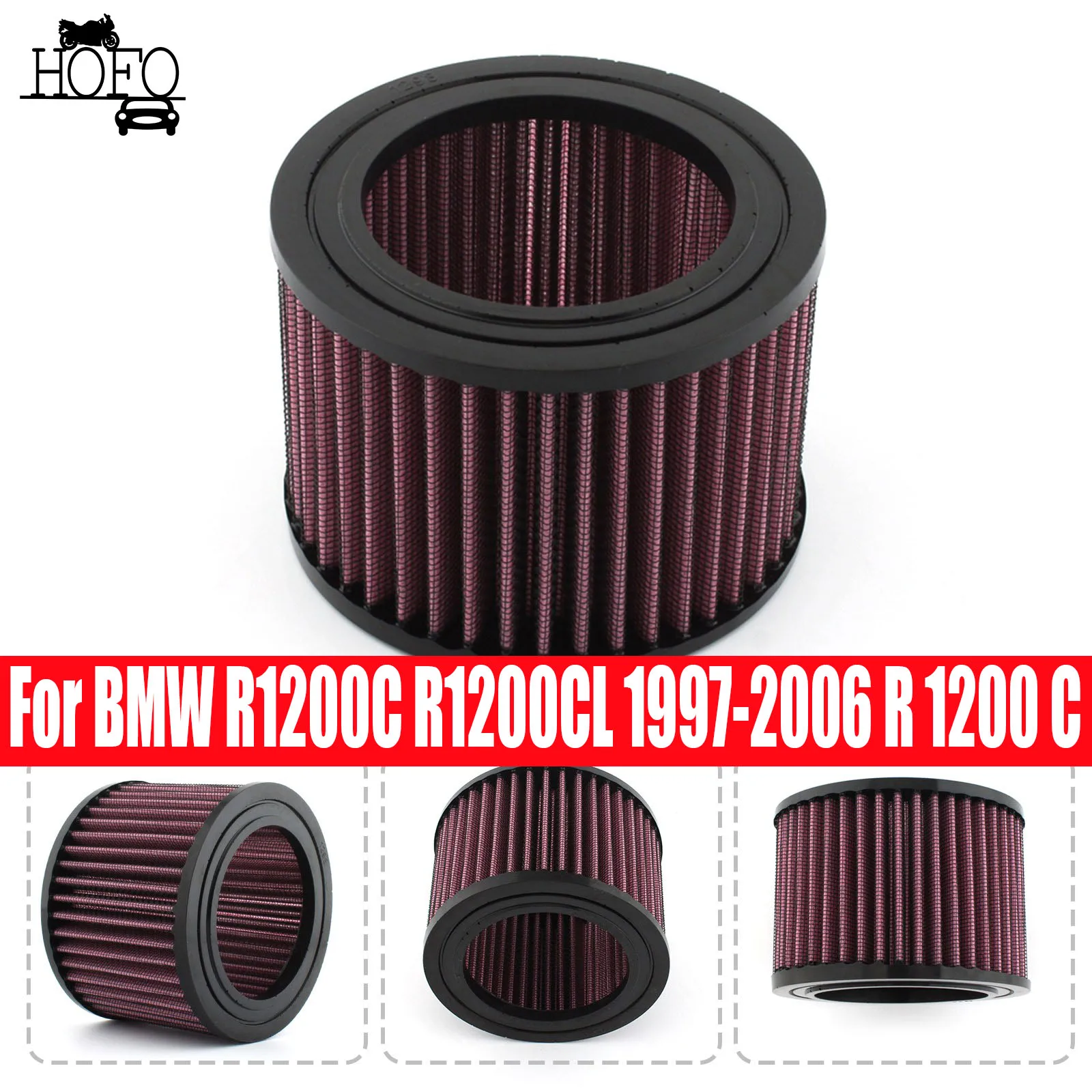 

Motorcycle High Flow Air Filter Intake Cleaner For BMW R1200C R1200CL 1997-2006 R 1200 C CL 1172 1170 1200 Classic