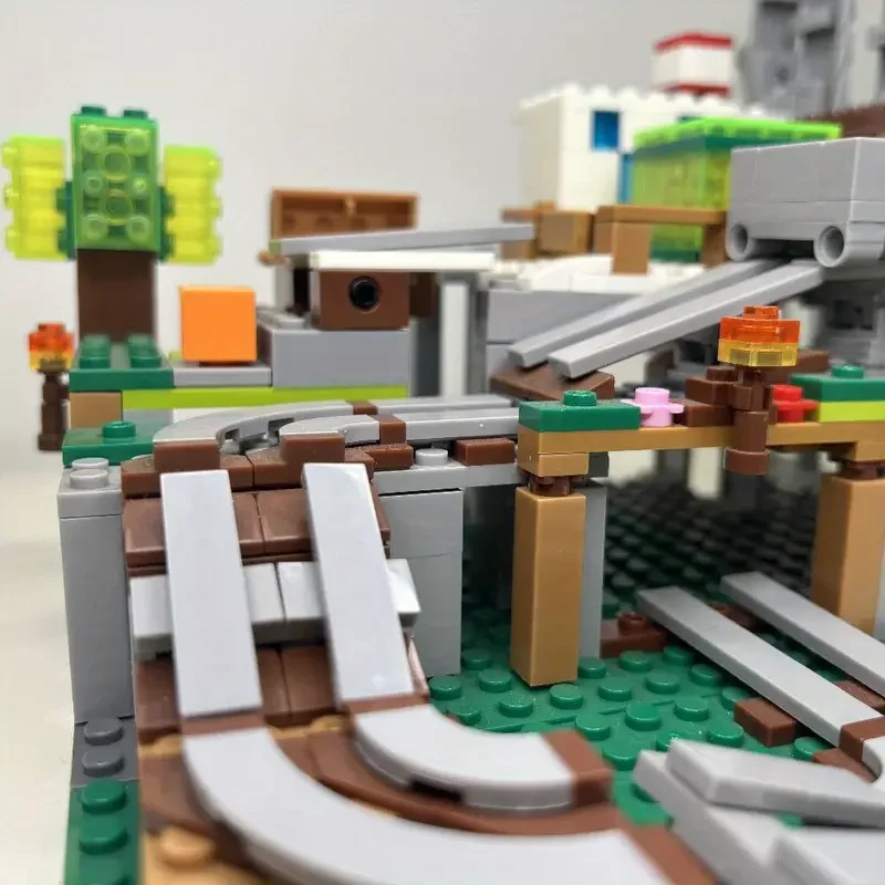 Blocos de construção de edição especial The Cave Village com bonecos de ação Steve compatíveis com meu mundo conjunto de brinquedos presentes de aniversário