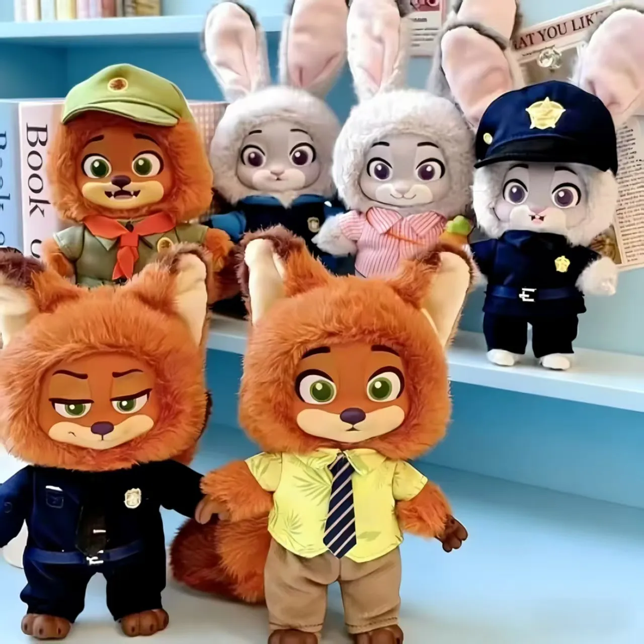 

$_Zootopia Nick Judy's Growth Journey Series Плюшевая глухая коробка Милый мультфильм Изысканная модель Орнамент Сюрприз Mysterybox Gift_@