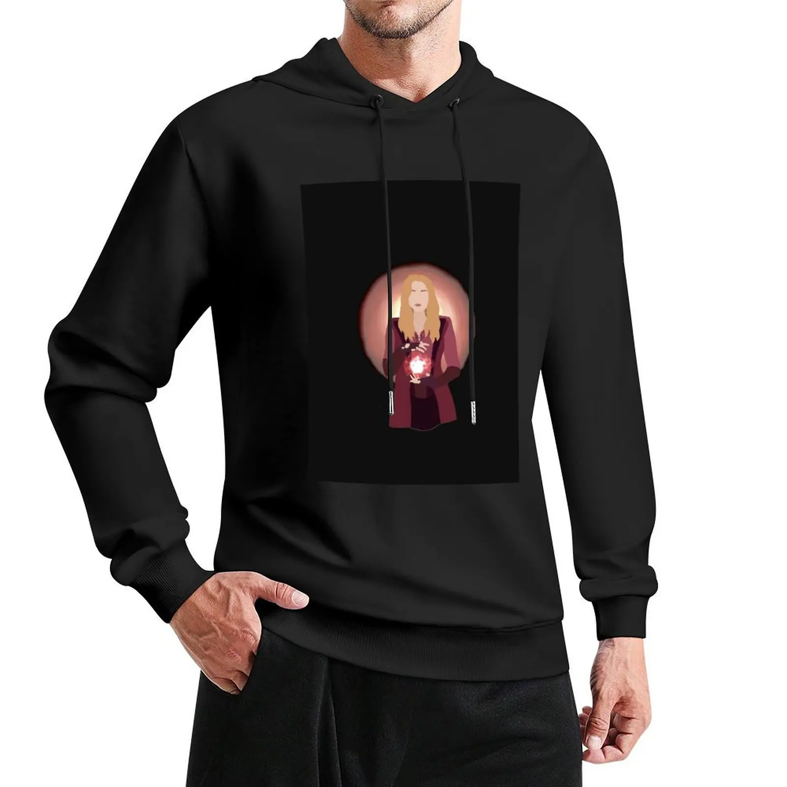 

Colorblock Scarlett Witch Pullover Hoodie graphic t shirts men autumn anime clothes men's sweat-shirt set hoody