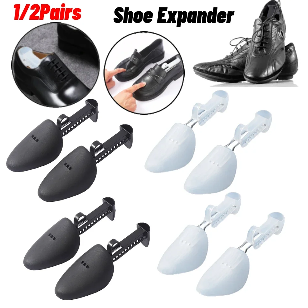 1/2Pairs Plastic Shoe Stretcher Women Men Adjustable Shoe Trees for Men Women Portable Shoe Stretching Stretchers Holder