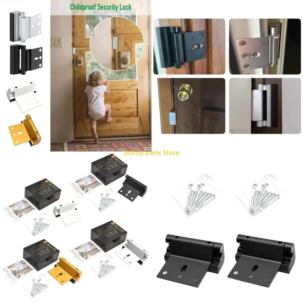 

97QC Безопасный домашний дверной замок Домашний дверной замок с металлическим усилением для защиты от детей