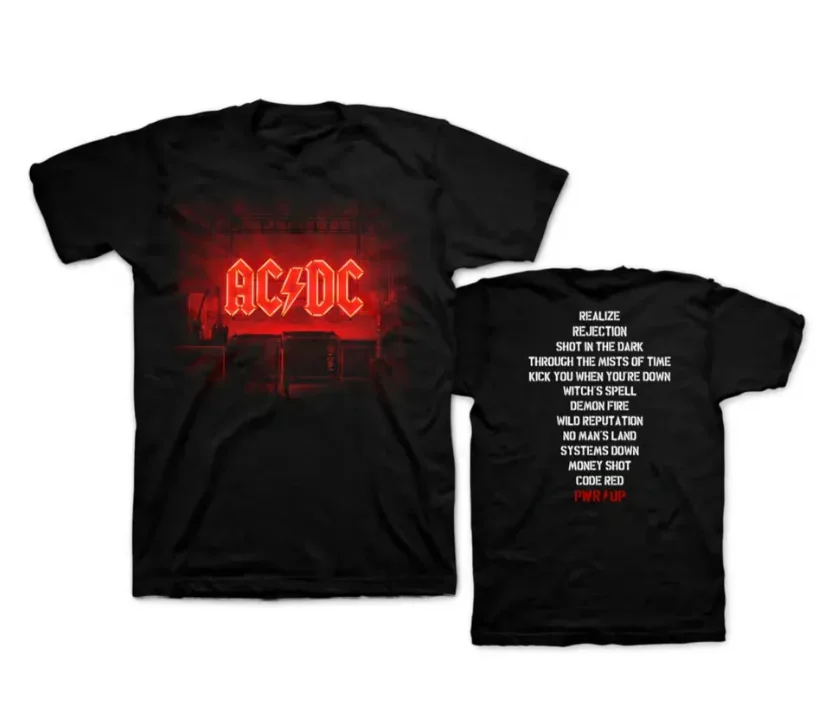 

Периферийные устройства AC/DC Band Heavy Metal American Street Повседневные мужские и женские футболки с короткими рукавами и принтом