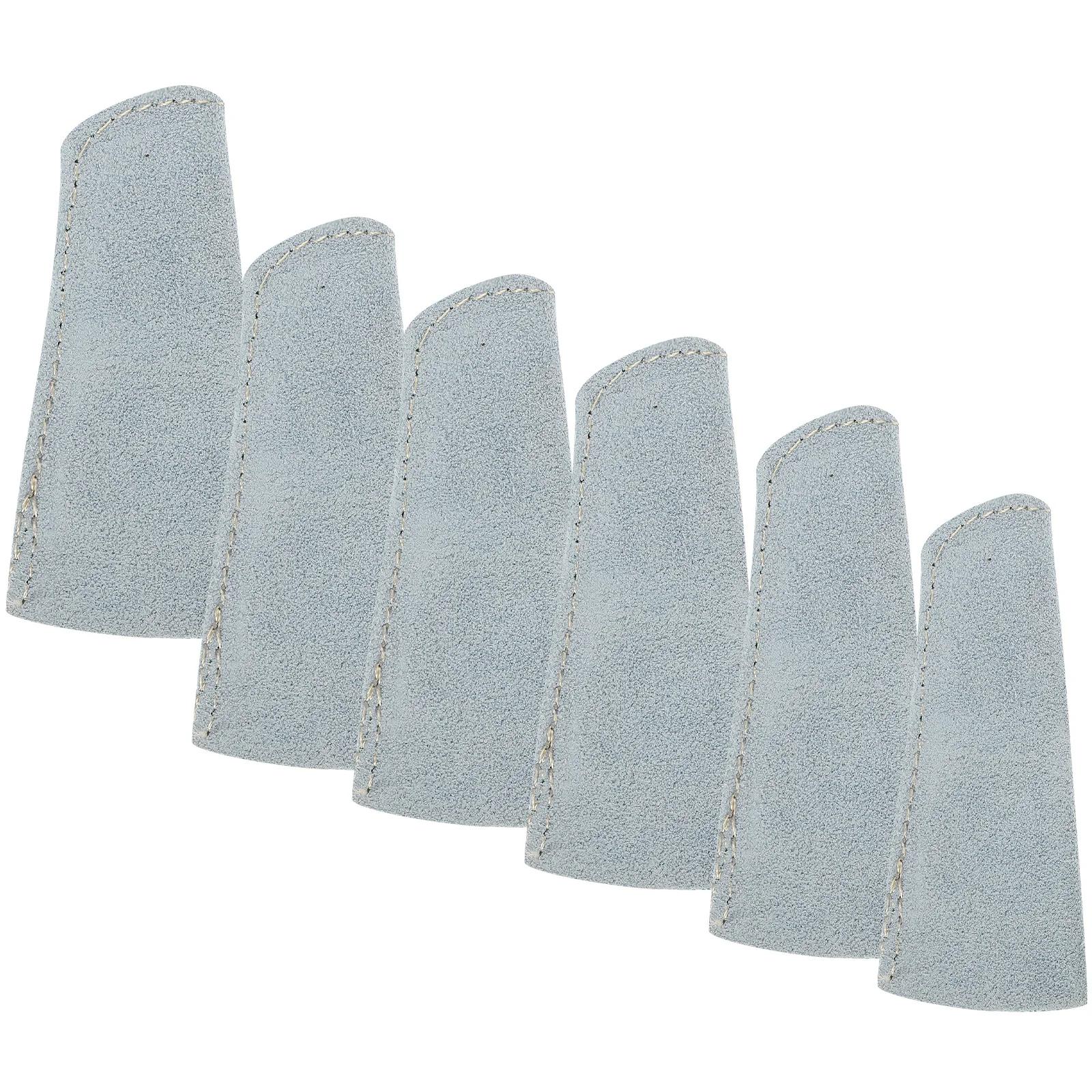5pcs Finger Protector Thick Heat Insulation Sleeve For Scald Scratch Protection Jewelry Making Tool High Temperature