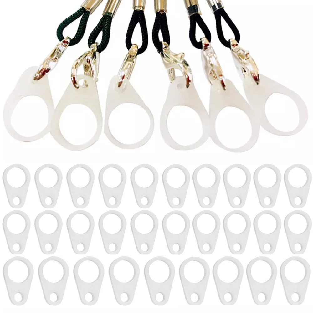 10-100pcs Hearing Aid Anti Lost Lanyard Silicone BTE Hearing Aid Clip Adaptor Replacement Accessories for Elderly Children Kid