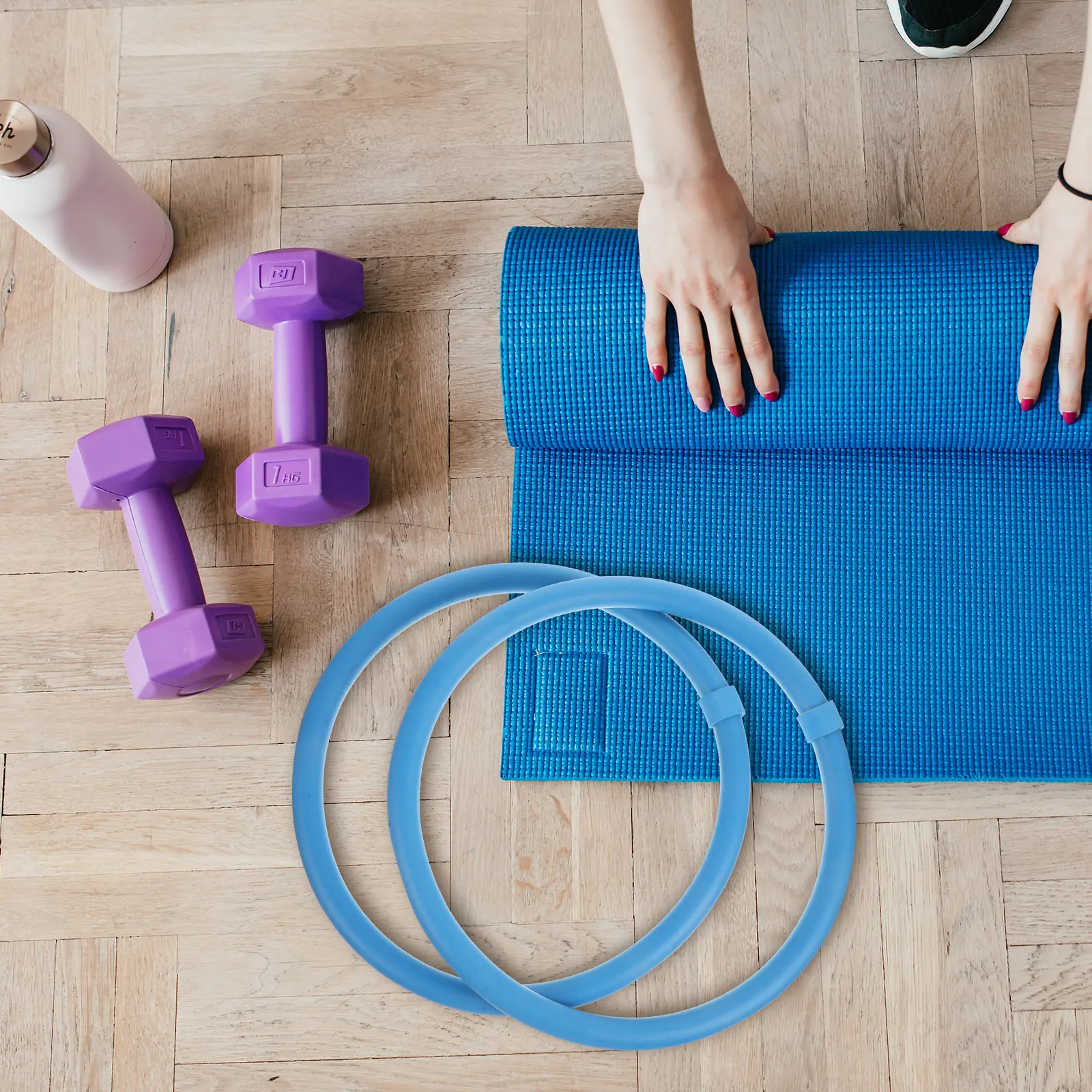 

Arm Massage Fitness Equipment Workout Hoops Female Seamless Yoga Accessories Women for Exercise Foam Travel