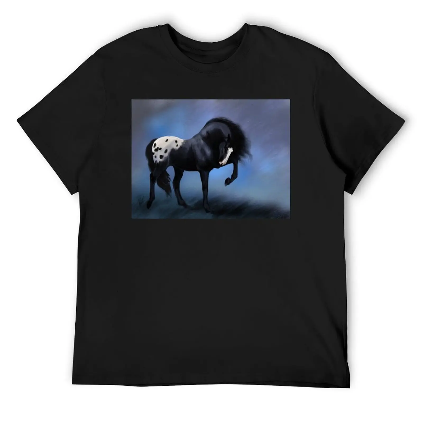 Black Appaloosa T-Shirt korean fashion essential t shirt cheap stuff plain sweat shirts, men