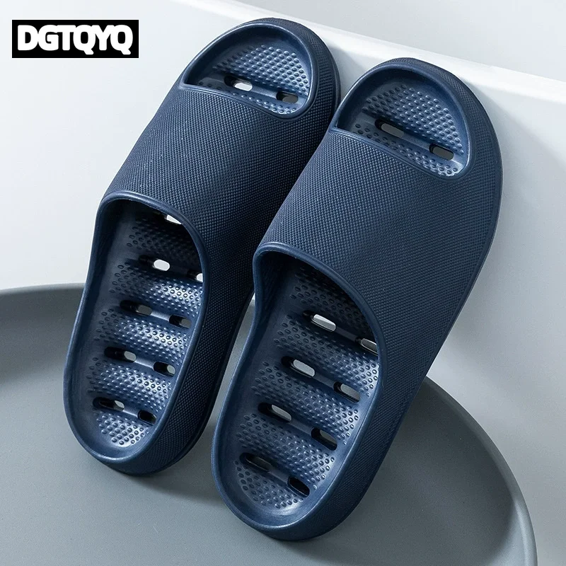 Women's Quick-Drying Anti-Slip Bath Slippers Summer Indoor Home Eva Couple Shower Slippers Men's Anti-Odor Bathroom Sandals