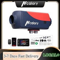 Hcalory 5KW Smart Car Parking Heater with Remote Control and LCD Screen 10L Tank Portable Diesel Air Heater for SUV RV Van Boat