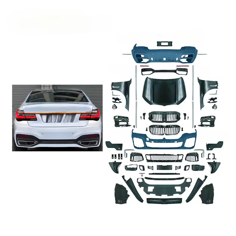 High Quality Facelift Upgrade Body Kit For 7 Series F01 F02 2009-2015 To G12 M Style Front Rear Bumper Fender Styling Parts
