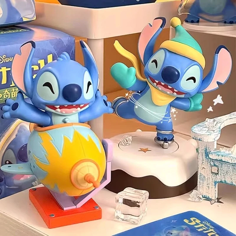 

Lilo&Stitch Clockwork Series Toys Models Disney Anime Stitch Mobile Figure Doll Desktop Ornament Children's Toy Gifts