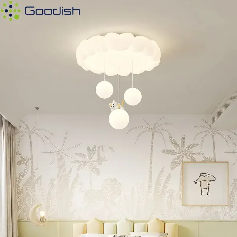 مصابيح السقف LED الحديثة الشمال أرنب مصابيح تعليق للزينة فتاة الأميرة رومانسية ديكور المنزل لغرفة الأطفال غرفة المعيشة الطعام
