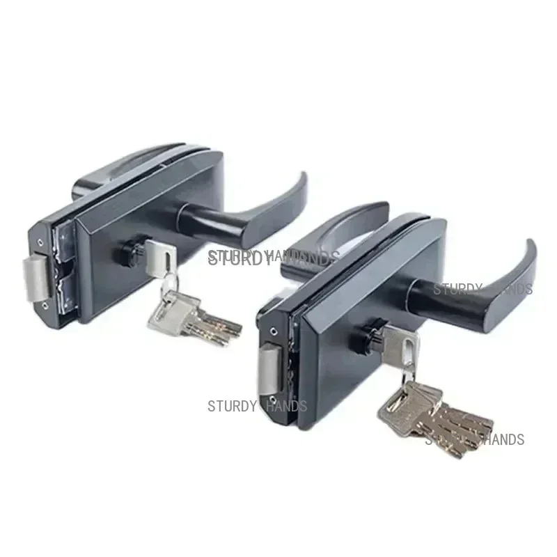 مكتب زجاج الباب قفل الحمام مقبض من الفولاذ المقاوم للصدأ قفل الباب غرفة نوم شرفة باب زجاجي Lockset أجهزة أمن الوطن