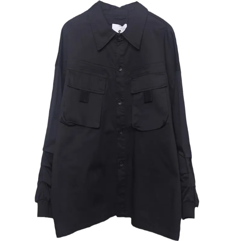 

Осенне-зимняя рубашка с длинным рукавом, в стиле пэчворк