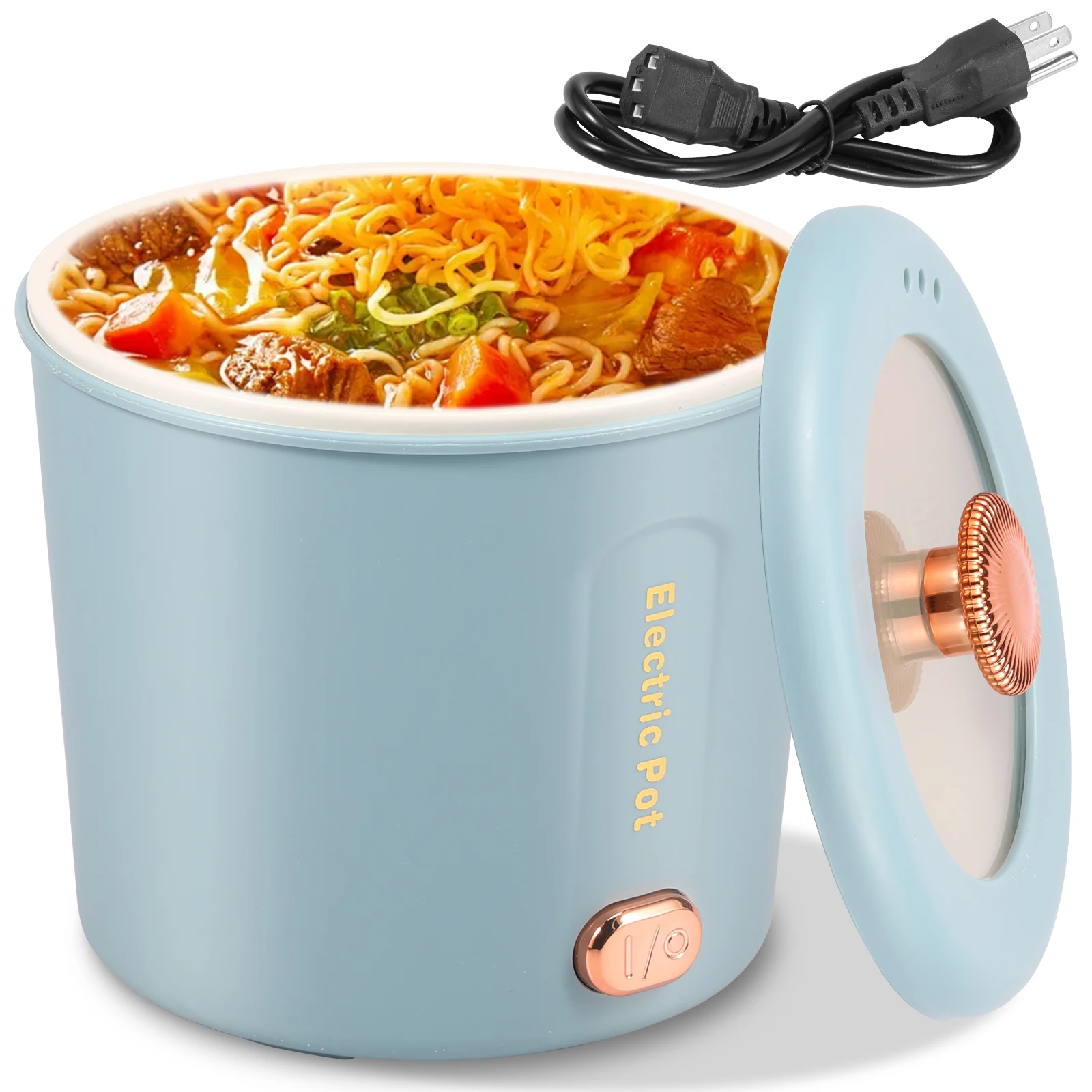 Mini Electric Hot Pot Cooker Hotpot Stew Heating Soup Pan Ramen Cooker Home Steamer Rice Cookers Cooking Pot Kitchen Electrice