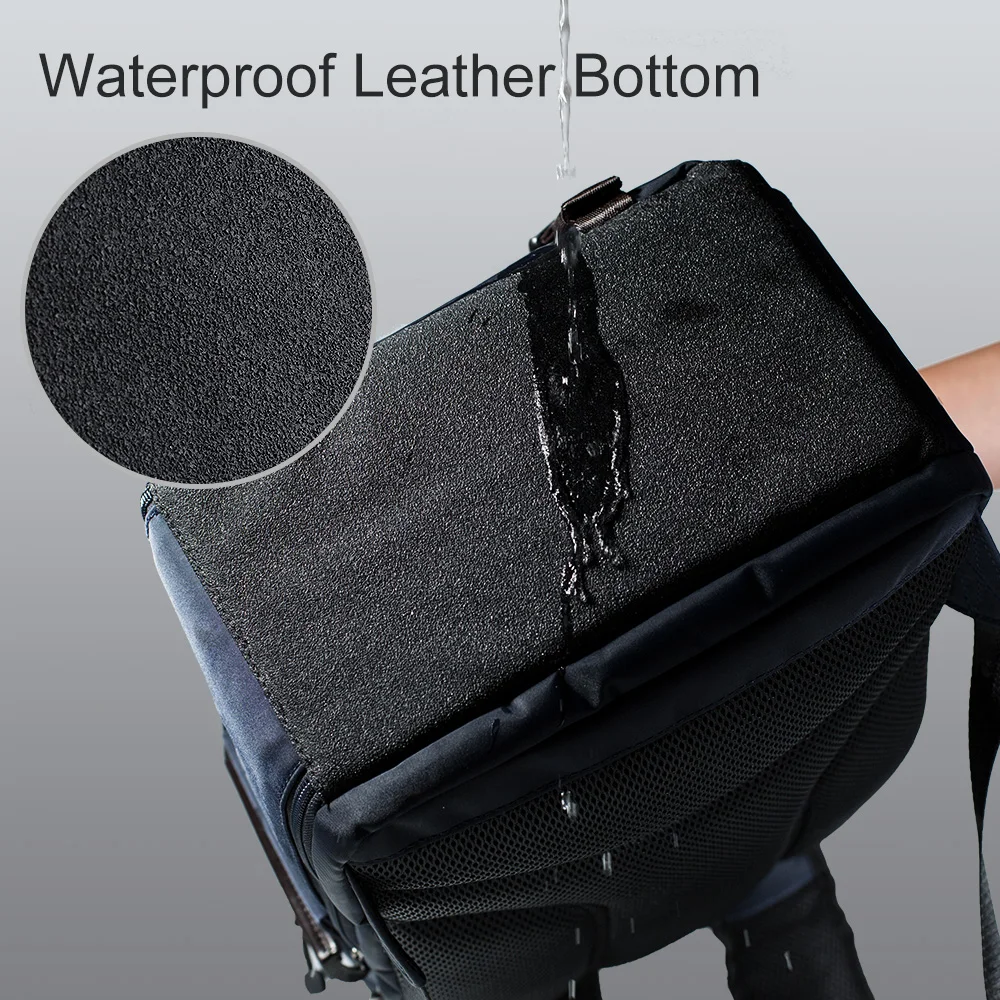 K & F Concept-mochila impermeable multifuncional para cámara, bolsa elegante de 20l para cámara DSLR/SLR, compatible con ordenador portátil de 15,6 pulgadas con correas para trípode