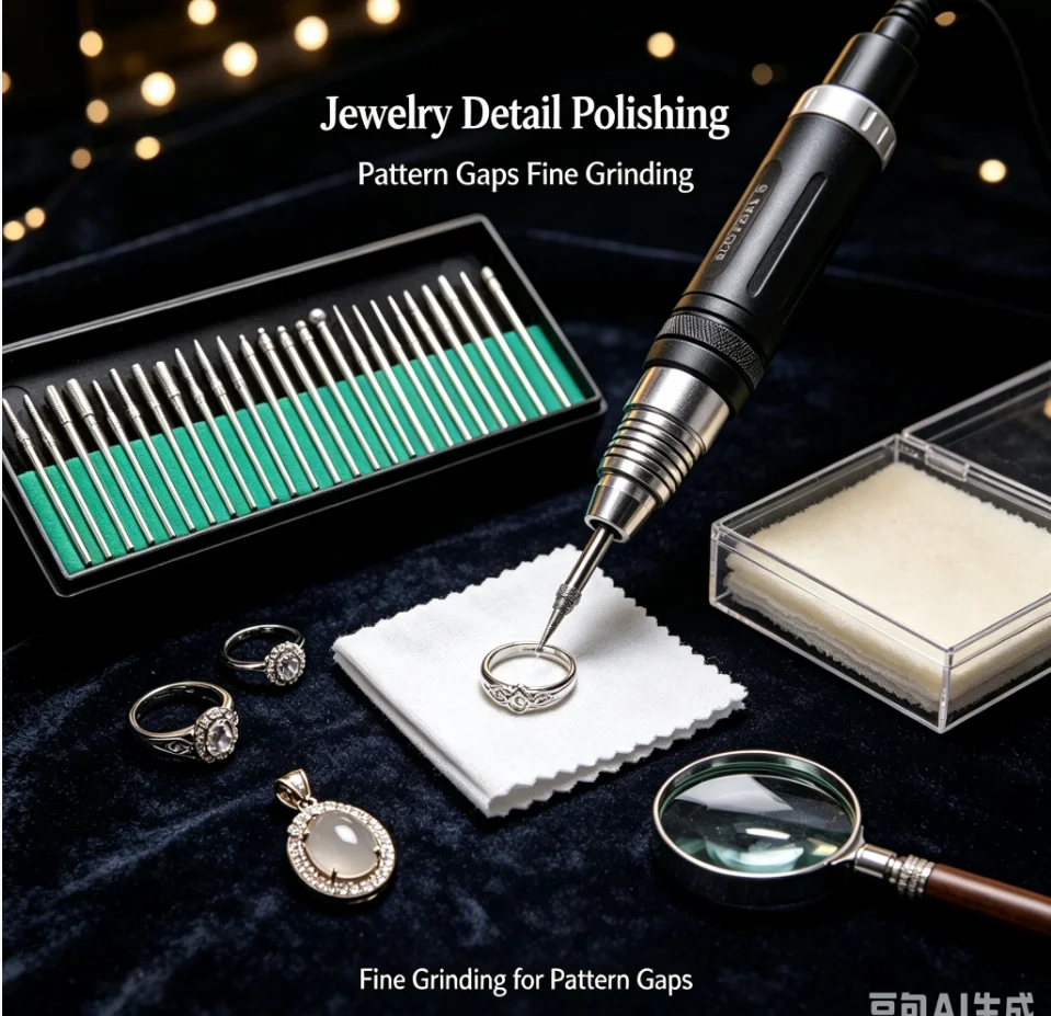 30Pcs Diamond Grinding Burr Needle Point Engraving Carving Polishing for Glass Jade Stone 2.35/3mm Drill Bit Rotary Tool Set