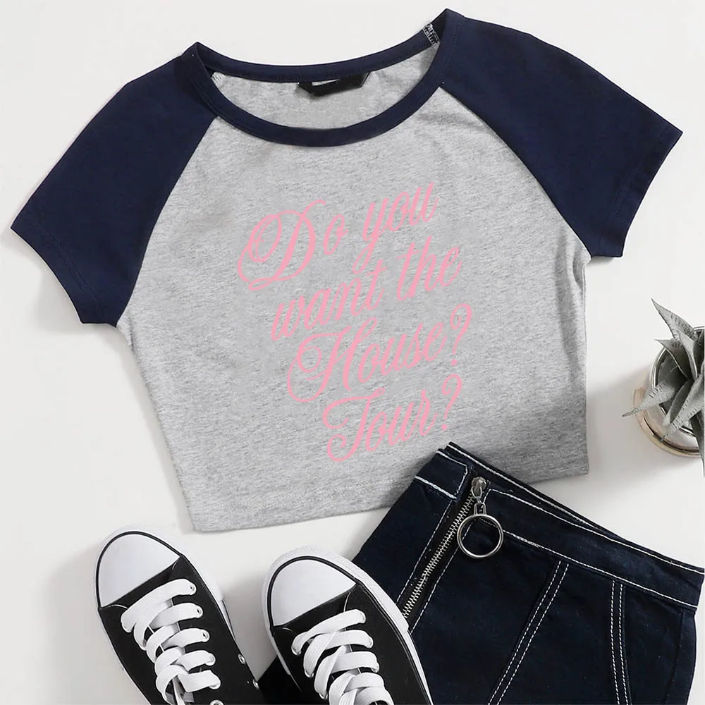 قميص قصير من House Tour 2025 Sabrina Carpenter Merch قميص مثير للفتيات بأكمام قصيرة هدية للمروحة #6